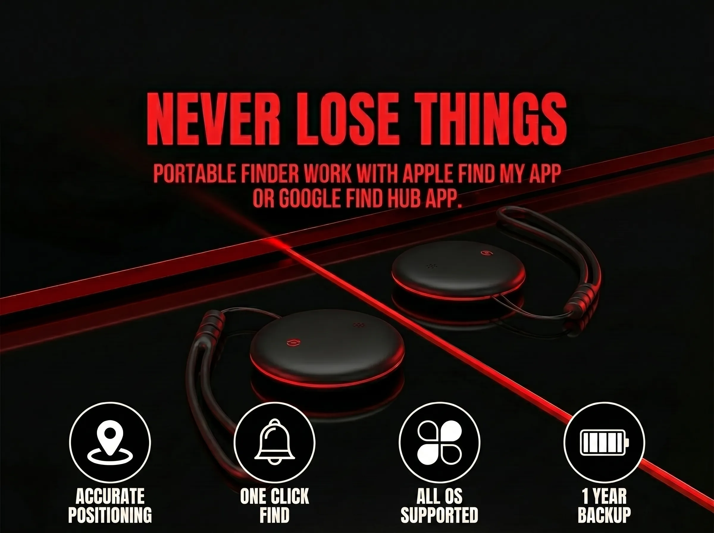 Never lose an item with Real Time GPS